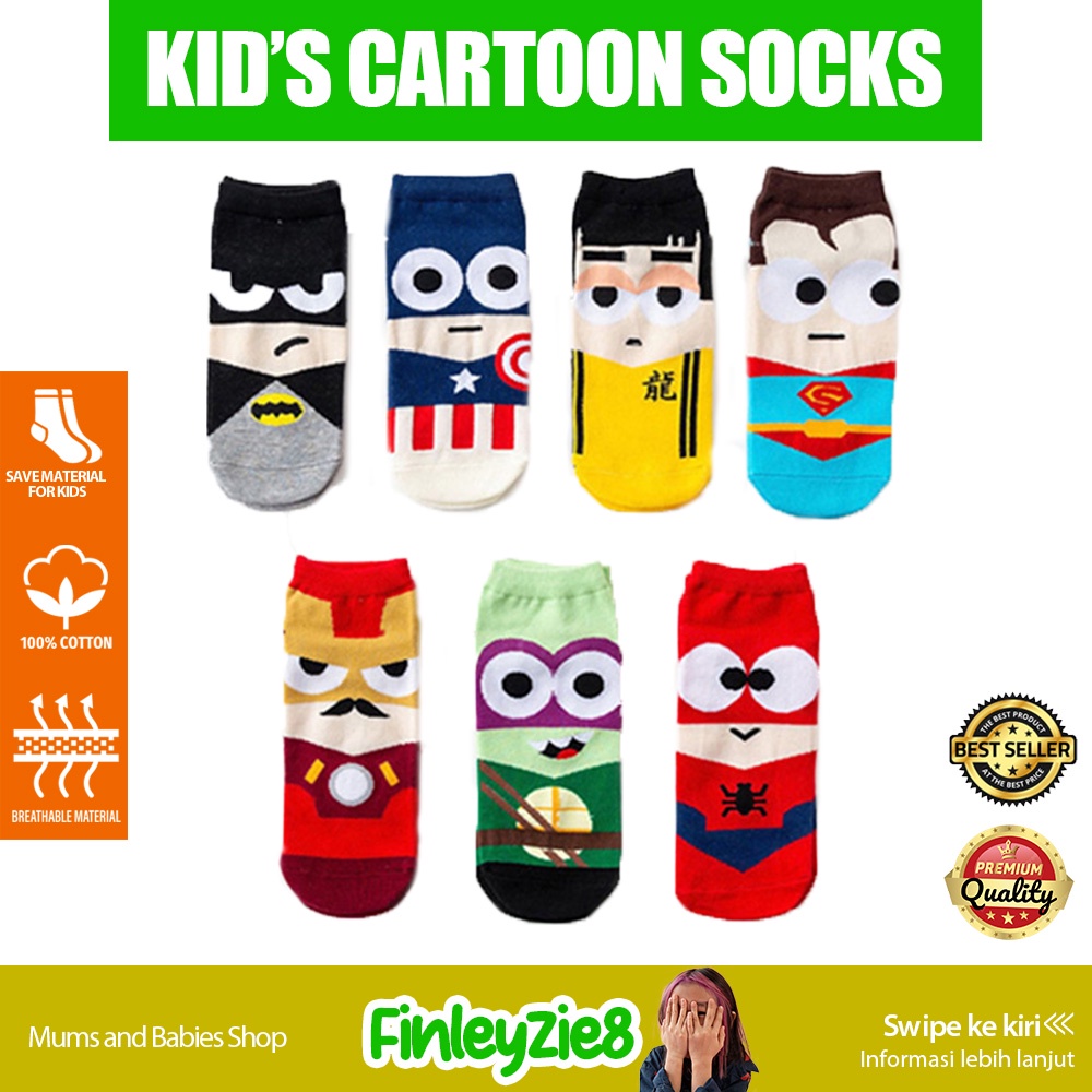 Kaos kaki anak motif karakter / motif superhero / Titik kids and mom / Kaos kaki Anak Motif / Kaos kaki Anak Motif Superhero / Kaos kaki Anak Motif Karakter / Kaos kaki Anak Motif Lucu / Kaos Kaki Anak TK SD Motif Lucu / Kaos kaki anak motif karakter lucu