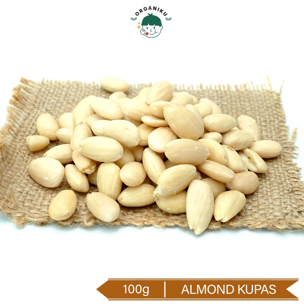 Almond Blanched / Almond Kupas Tanpa Kulit 250gr, 100gr