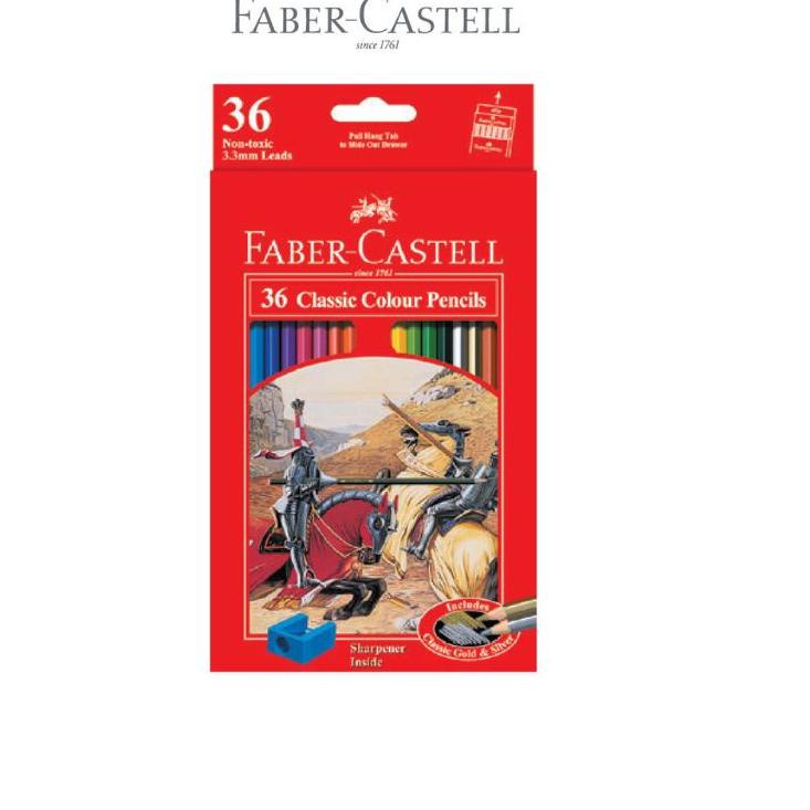 

Special - Pensil warna Faber castell 36 warna classic panjang ( 1set/36wrn )