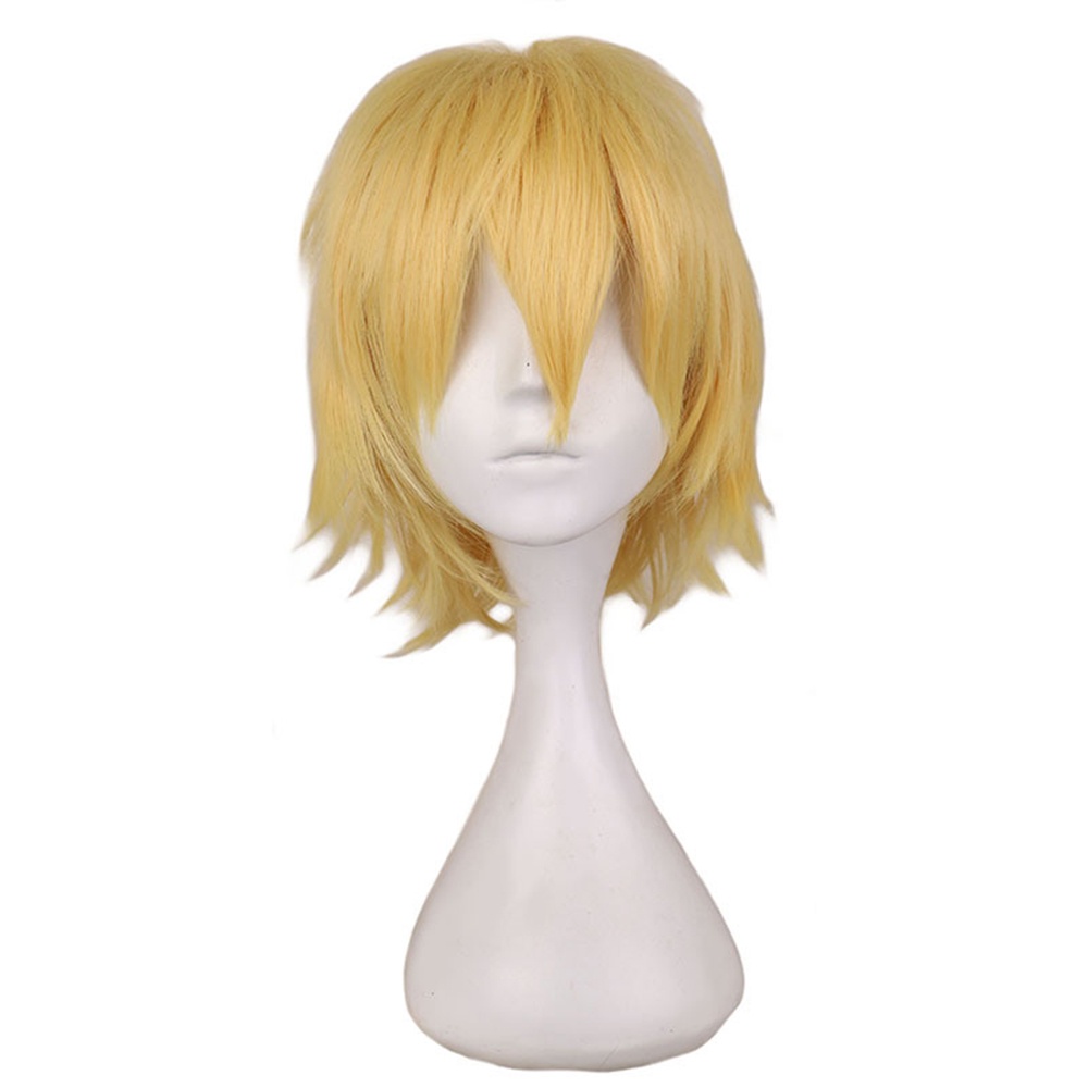 [COD Tangding] Chainsaw Man Karakter Anime Jepang Cosplay Wig Rambut Emas Wig Aksesoris