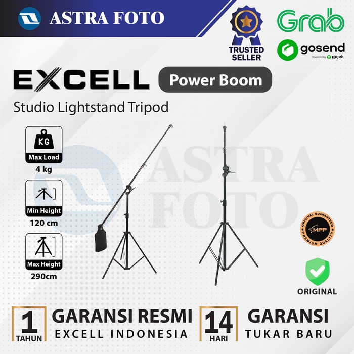 Light Stand Excell Power Boom - Lightstand - Boom Stand Lampu Studio #Original