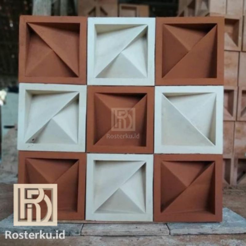 Roster beton minimalis arow kombinasi