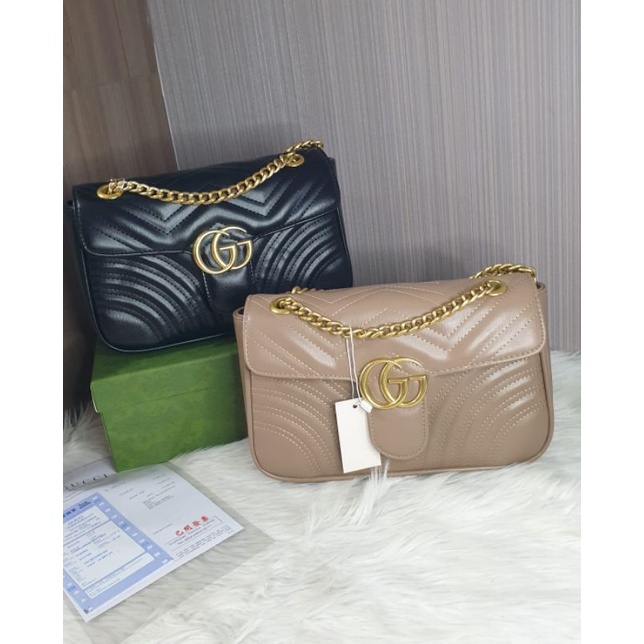 tas fashion with lookmefirst bag Gc marmont Sling dan shoulder bag size M free box