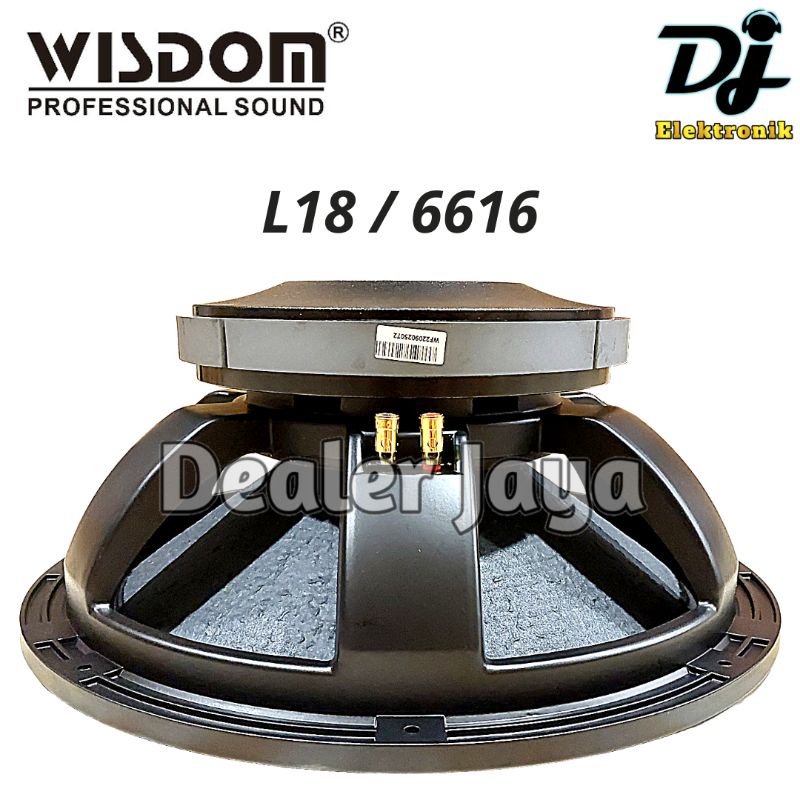 Speaker Komponen Wisdom L18-6616 / L18 6616 / L186616 - 18 inch