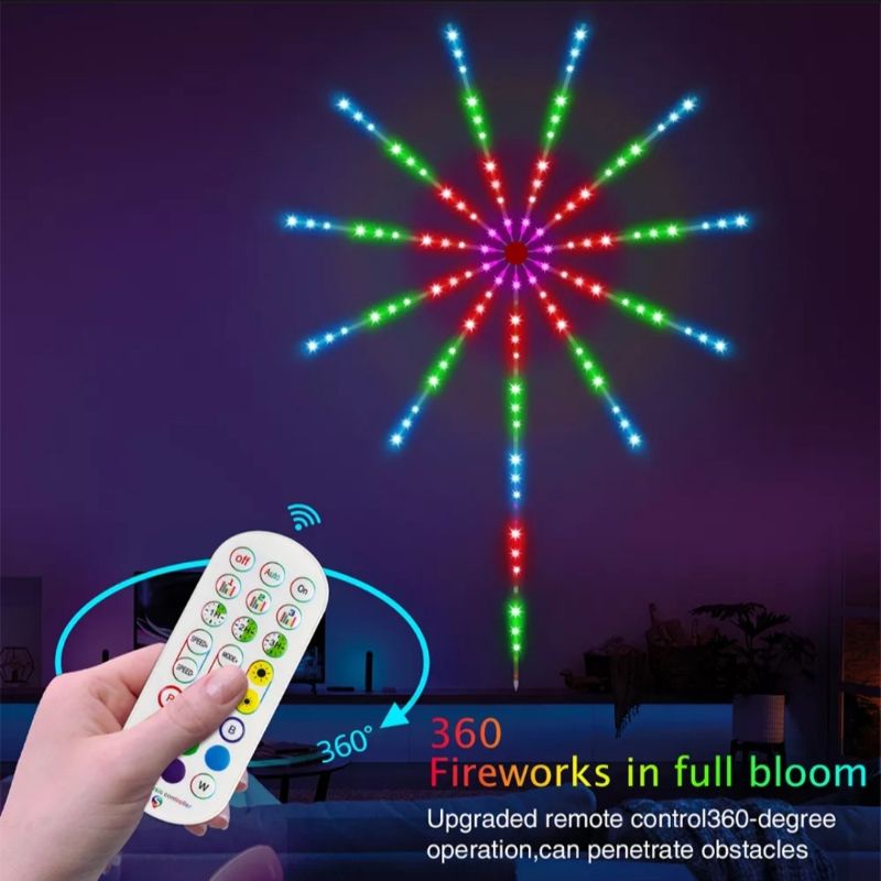 Running Lamp 5050 Lampu Kembang Api Waterproof Sensor HP Full Colour Paket Lengkap Fairy Lights Rockware Firework