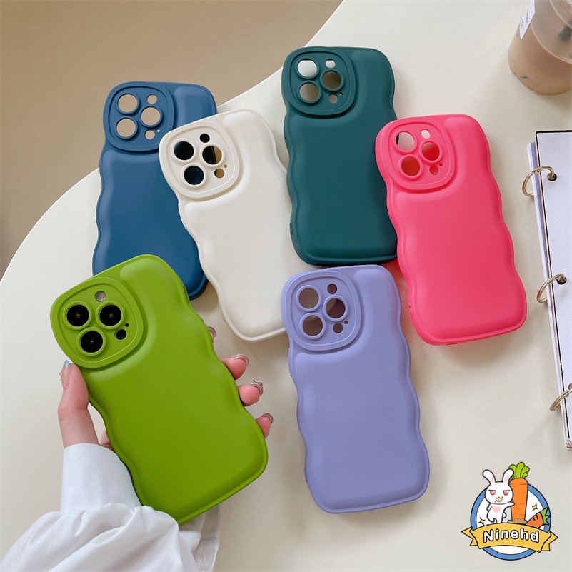 Soft Case Pelindung Lensa 3D Warna Permen Untuk iPhone 13 12 11 Pro Max X Xr Xs Max 7 8 Plus SE