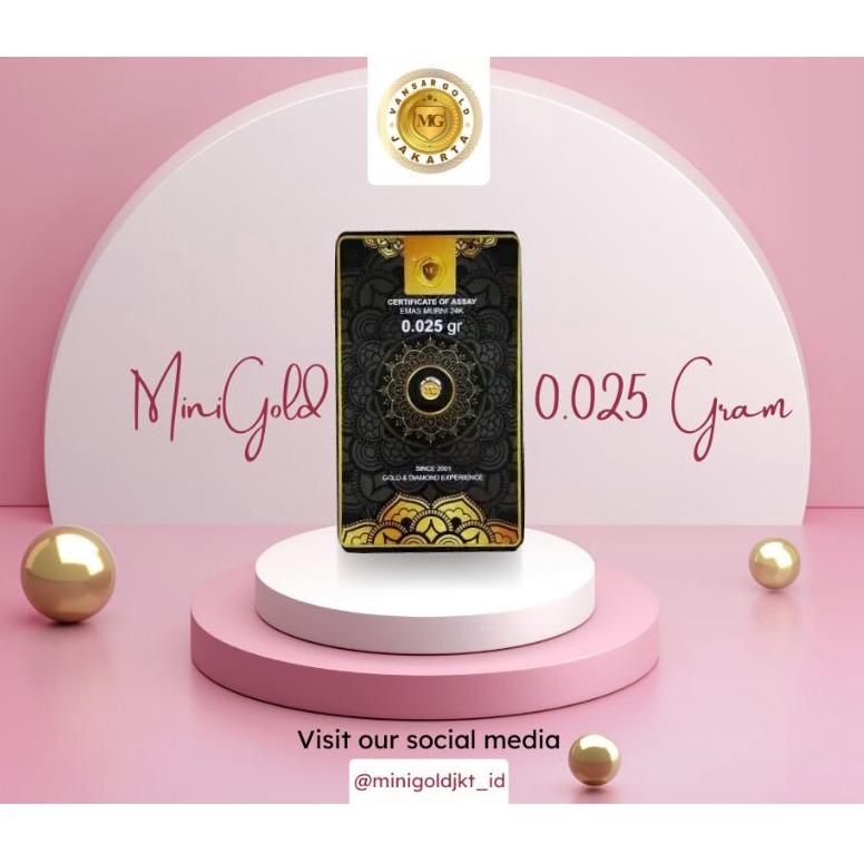 Diskon Akhir Bulan [Buy 5 Free Gold] MiniGold 0,025 Gram / Logam Mulia 24 K Bisa Ditukar dengan Anta