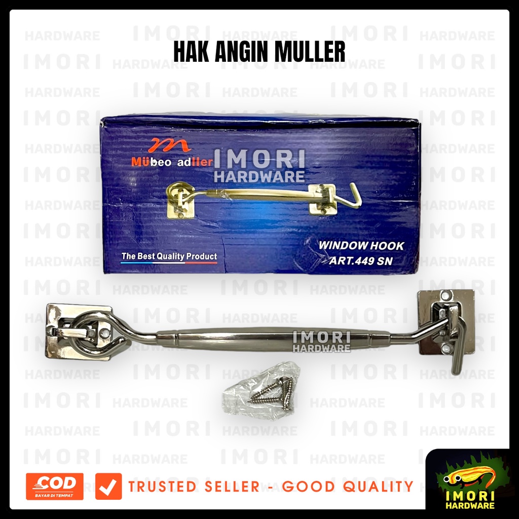 MULLER Hak angin Lamskar Putar Penahan Jendela Ramskar 8"