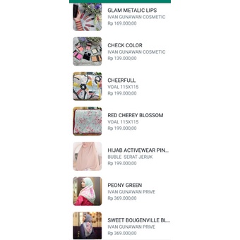 Mandjha Khusus Free Box Ivan Gunawan Original Fashion Scarf Motif Cherryfull ,Ready Juga Lily Flower