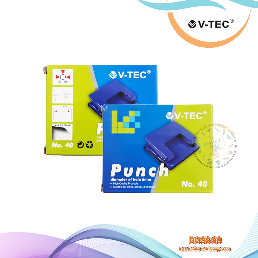 

PERFORATOR / PELUBANG KERTAS V-TEC NO 40
