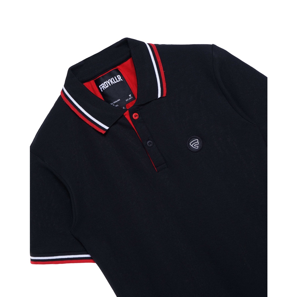 KAOS POLO FRIDAY KILLER | LEXICO BLACK RED