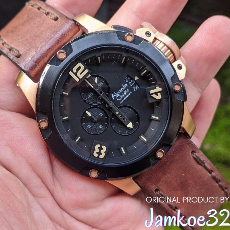 Alexandre Christie 6295 MC Rose Gold Jam Tangan Arloji Ac Alexander Christi Remaja Cowok Pria Analog
