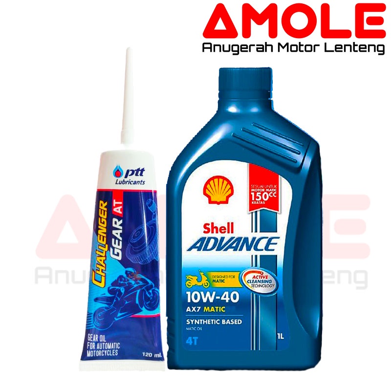 Oli Shell AX7 Matic 10W-40 1L Dan Oli Gardan Shell