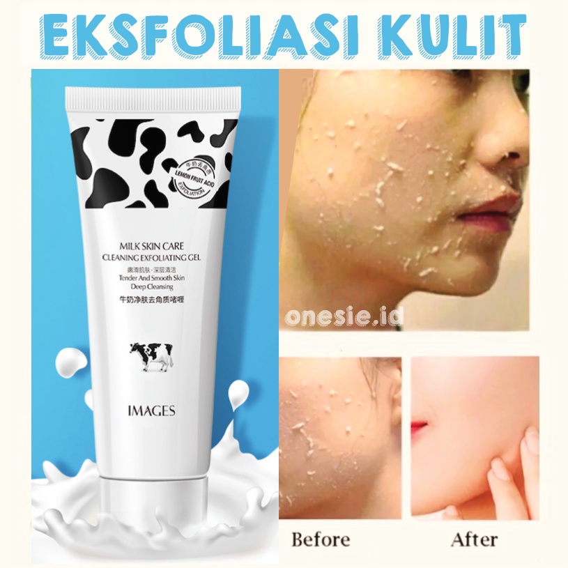 Eksfoliasi Kulit Wajah Milk Susu 80g Peeling Gel Exfoliating Exsfoliasi EM041