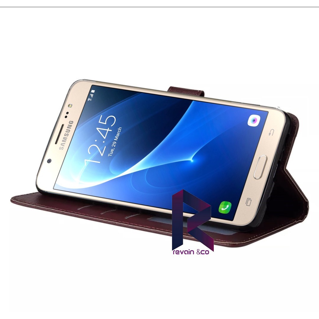 CASE SAMSUNG J7 FLIP WALLET LEATHER KULIT PREMIUM SARUNG BUKA TUTUP KESING HP FLIP CASE SAMSUNG J7