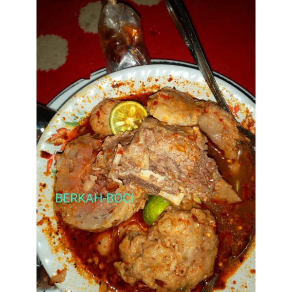 

baso iga sapi jumbo gurih pedas spesial