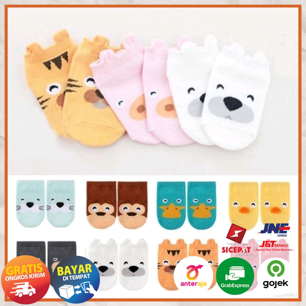 Kaos Kaki Bayi Random Unisex Lucu Motif Kuping Timbul Terbaru