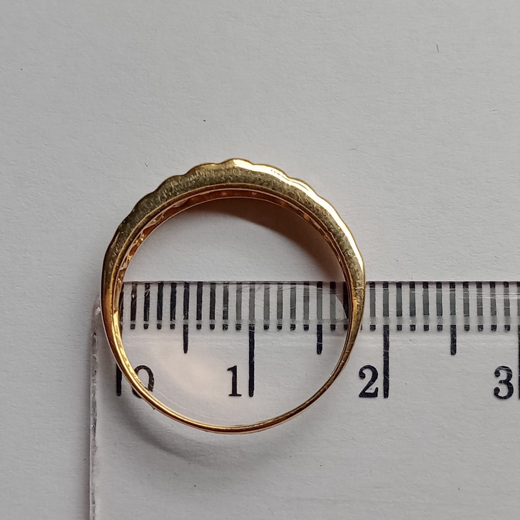 Cincin emas 17k - 1.95 gr kadar 750 - 4109