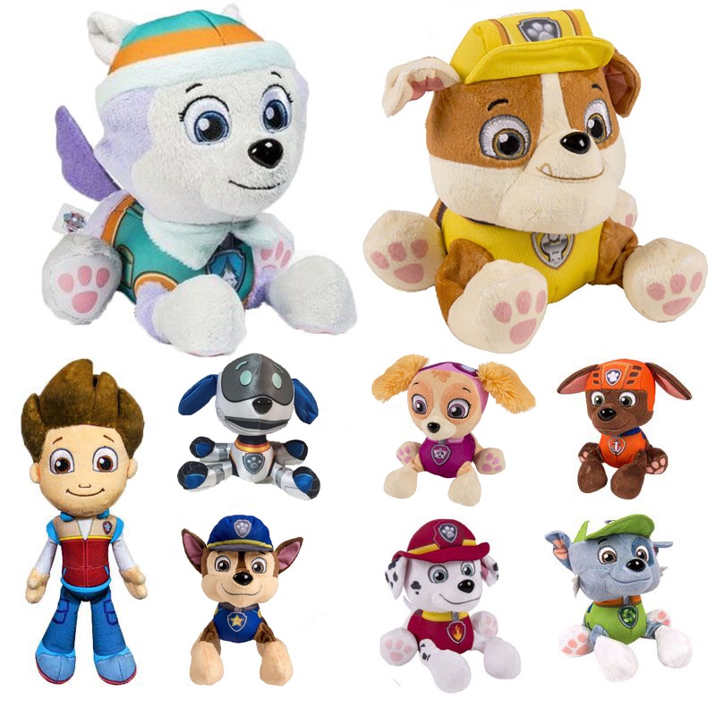 Paw Plush Patrol Mainan Boneka Boneka Ryder Marshall Rubble Chase Zuma Skye Rocky