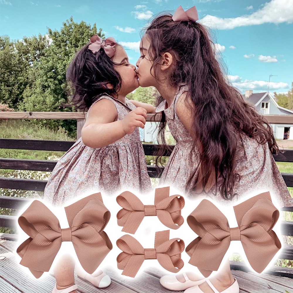 RIBBON HAIR CLIP HEADBAND SET GIRL CUTE BABY JEPIT RAMBUT PITA COUPLES PARENT-CHILD SISTERS COUPLE IBU ANAK BAYI ADIK KAKAK JEPITAN BOW KNOT AKSESORIS BANDO HAIR PIN HAIRPIN HAIRCLIP KOREA KOREAN CEWEK PEREMPUAN KAIN WARNA SOLID POLOS PASTEL SOFT LEMBUT