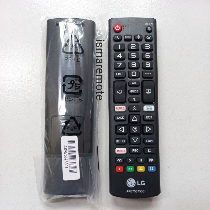 REMOTE REMOT TV LG SMART LCD LED AKB75675301