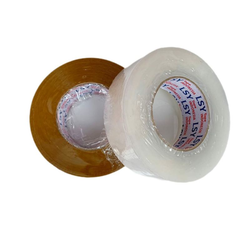 

RB lakban bening / cokelat 300yard 1 dus isi 24 roll LSY TAPE INDONESIA ( CBM )