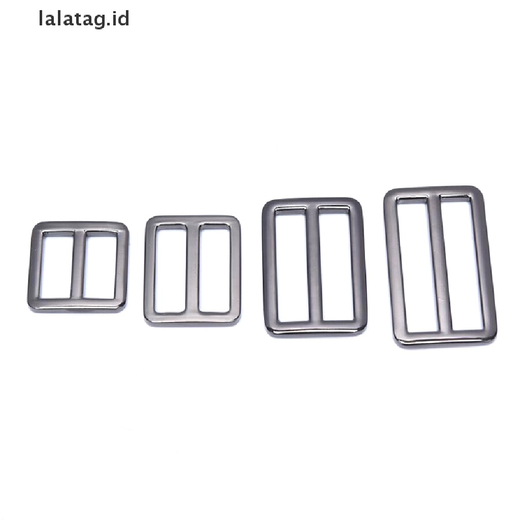 [lalatag] Rectangle Metal Tri Glide Backpack Strap Adjust Tas Gesper Webbing Slider Gesper [ID]