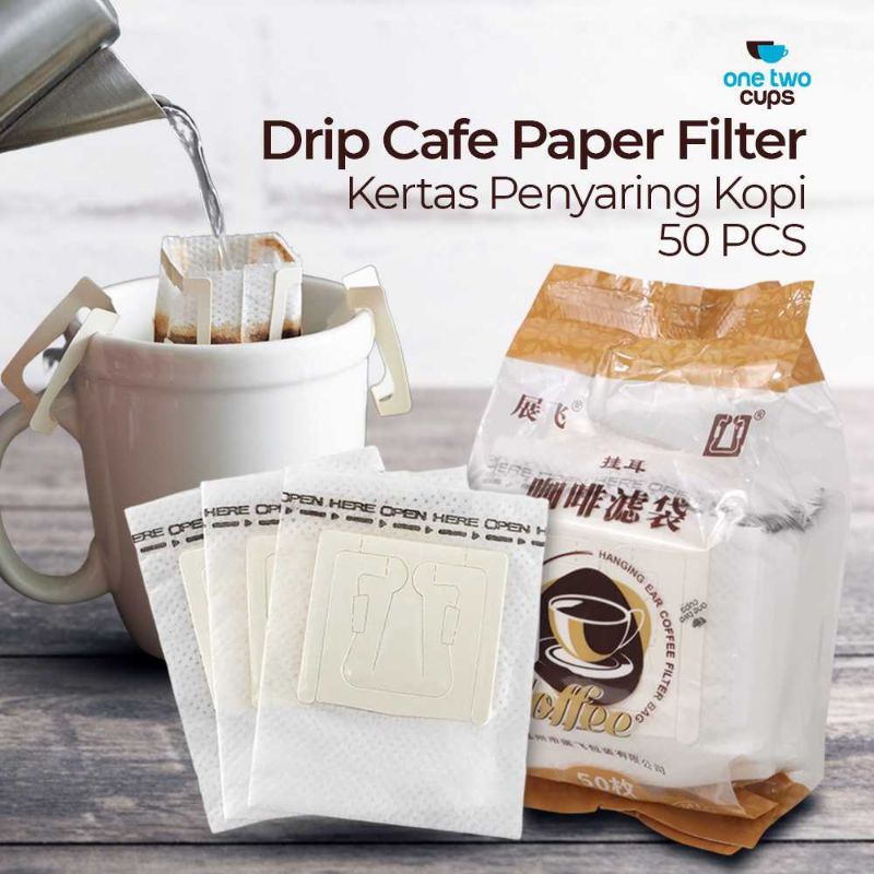 One Two Cups Kertas Penyaring Kopi Drip Cafe Paper Filter 50PCS - T111