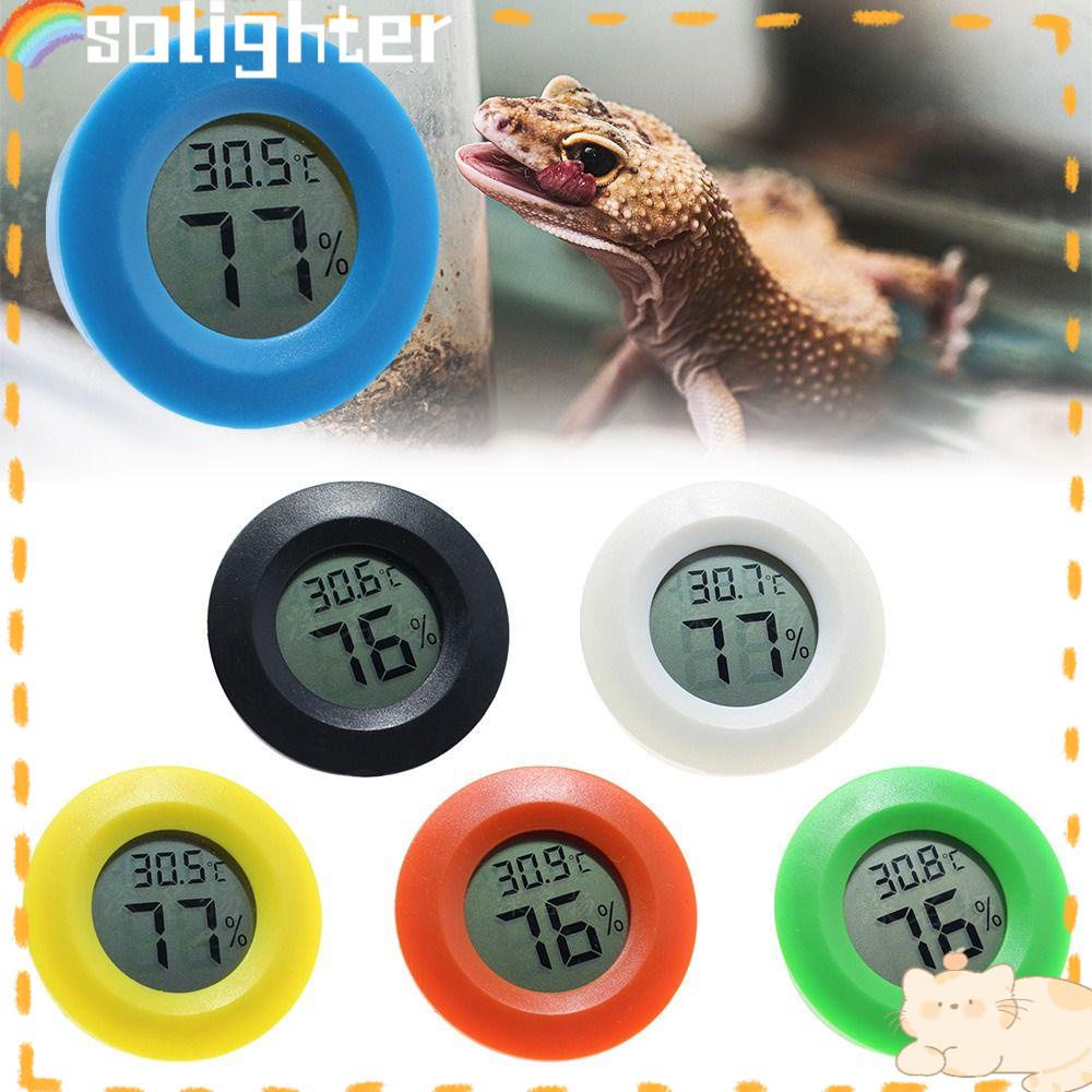 Solighter 2Pcs Termometer Digital Hygrometer Professional Mini Humidity Meter Temperature Tester