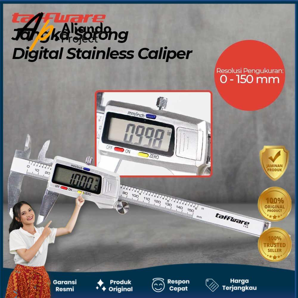 

Jangka Sorong Kaliper Sigmat Digital Stainless 150mm Modern Original Unik Murah Terjangkau Garansi