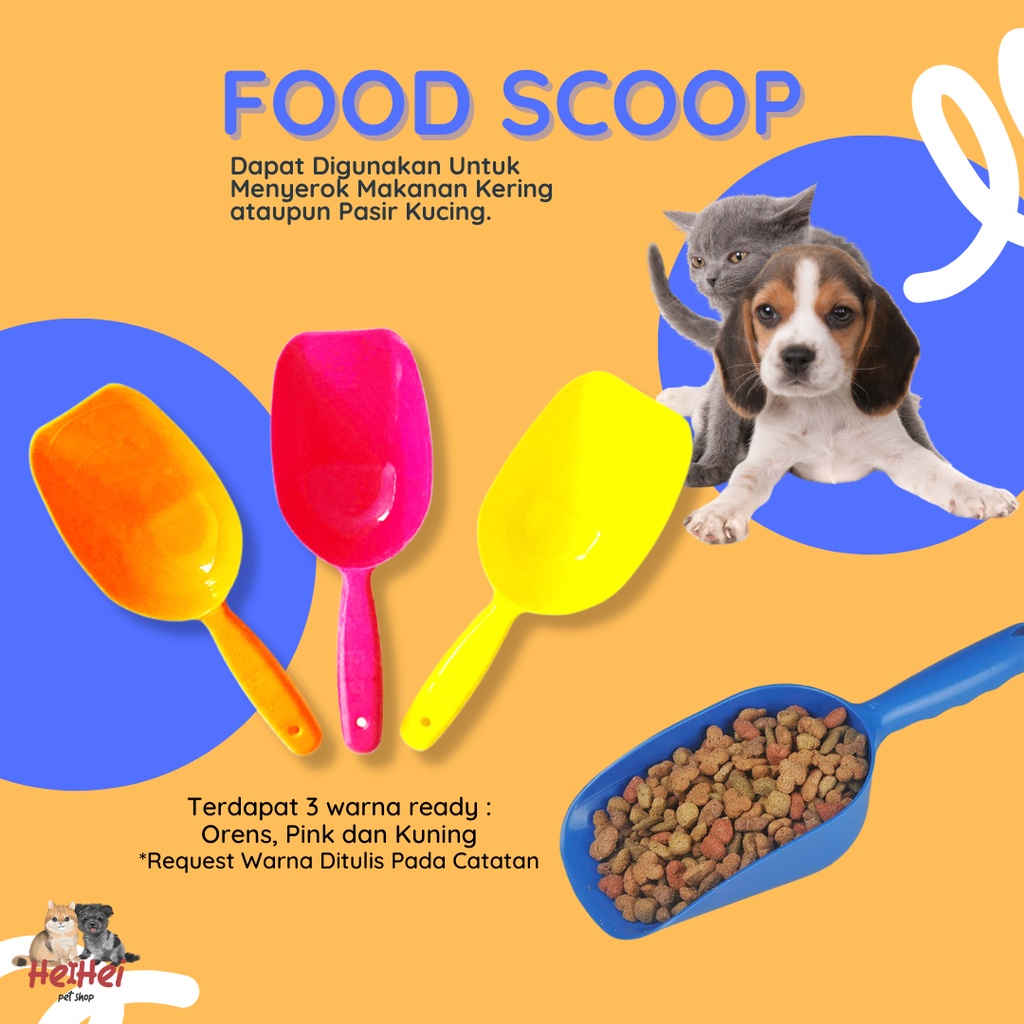 Promo Makassar Dog Cat Food Scoop Serokan Sendok Makanan Anjing Kucing