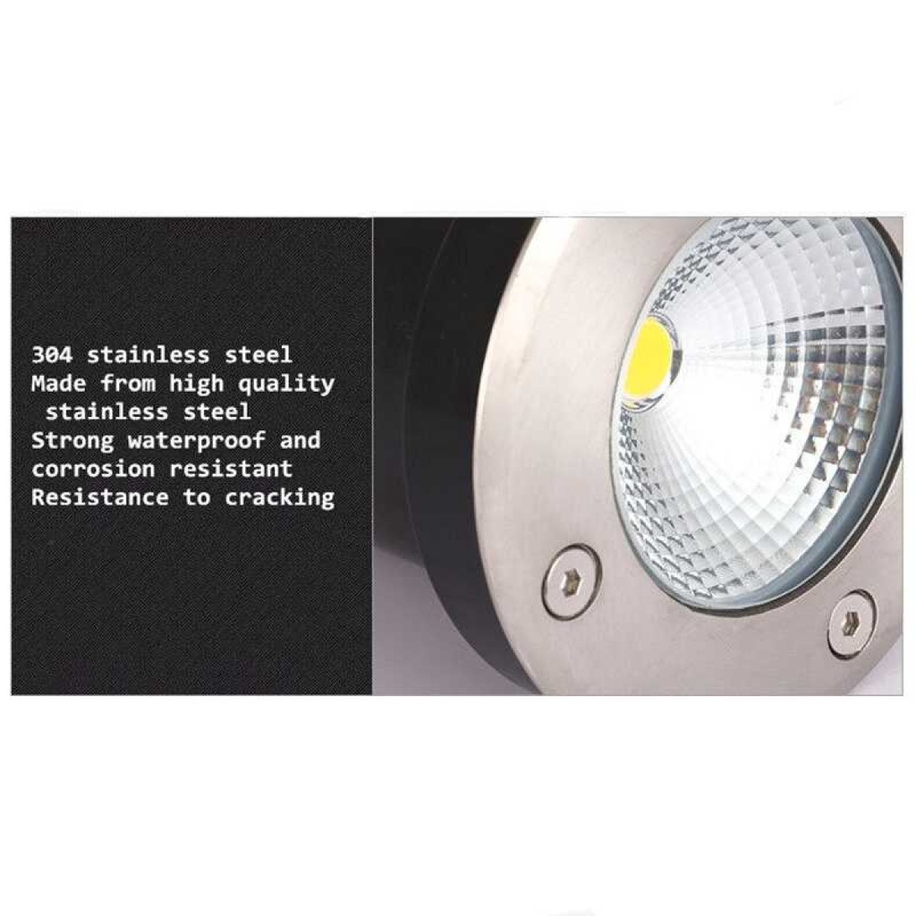 Lampu Tanam Hias LED COB Underground Light Waterproof 3W