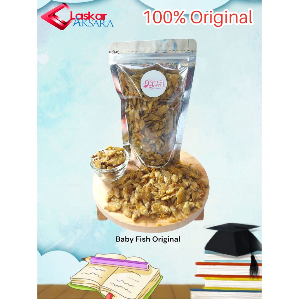 

Snack Cemilan Baby Fish Crispy Ikan Krispi Bumbu Original / Premium