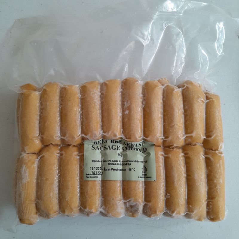 

Sosis Beef Breakfast (1Kg Isi 40Pcs)