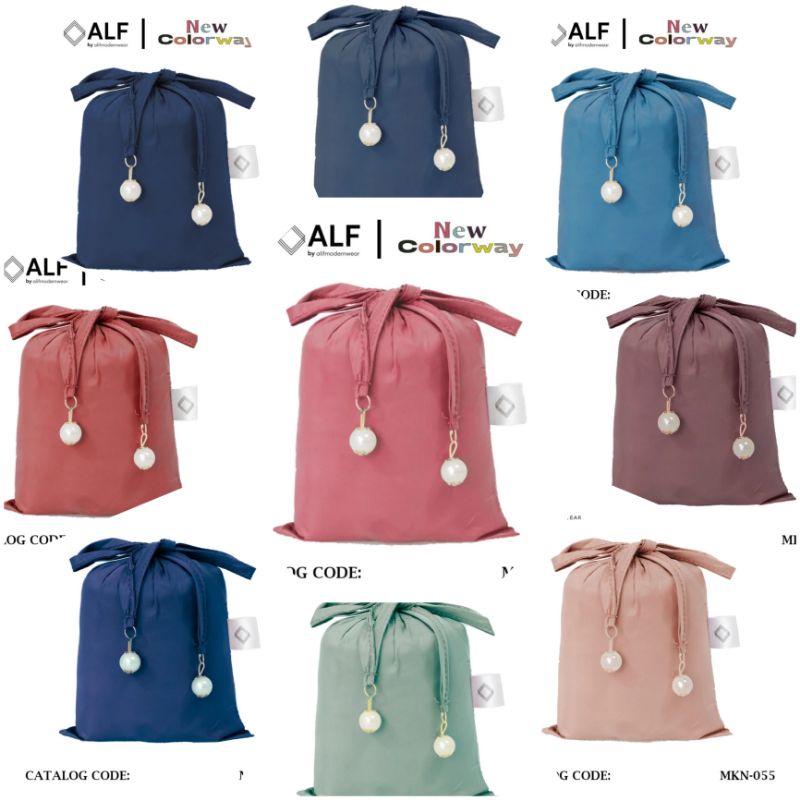 Mukena ALIF by Alif Modern Wear Single Tone / Mukena Mini Travel Parasut Korea Premium 2in1 / Mukena