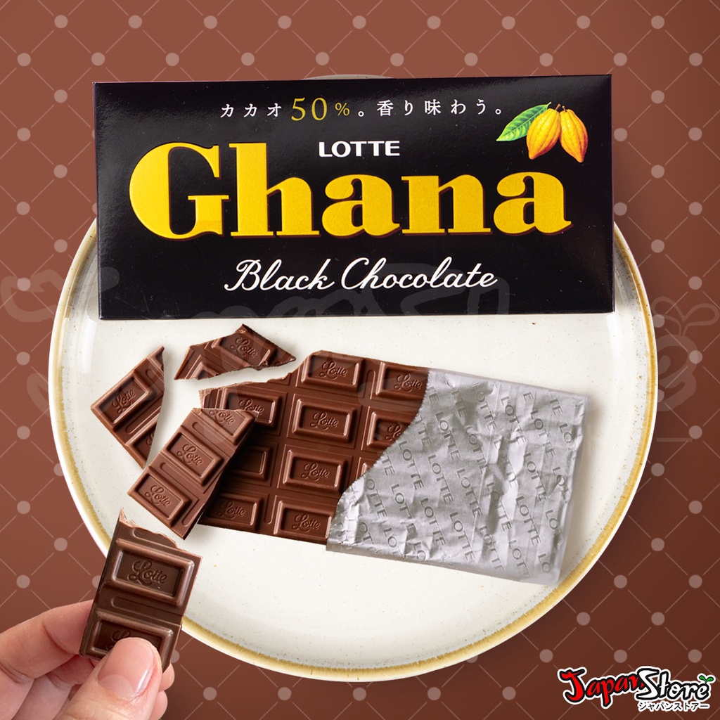 

Lotte Japan Ghana Black Chocolate Bar