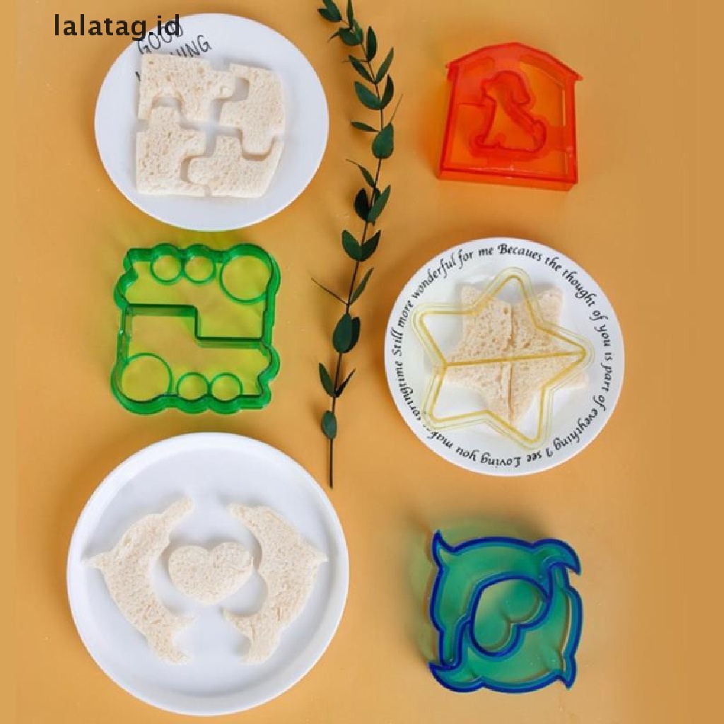 [lalatag] Diy Sandwiches Cutter Mould Food Cutg Die Cetakan Roti Anak Baking Tools [ID]