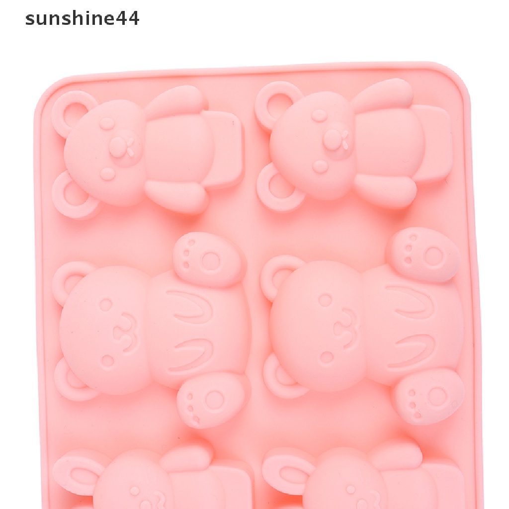 Sunshine Bear Cetakan Silikon Lucu Kartun Hewan Cetakan Kue Coklat.