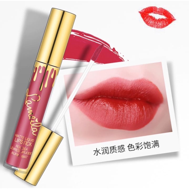 LAMEILA Lipstick Cair 6 Warna Matte Tahan Lama Lip Gloss 763