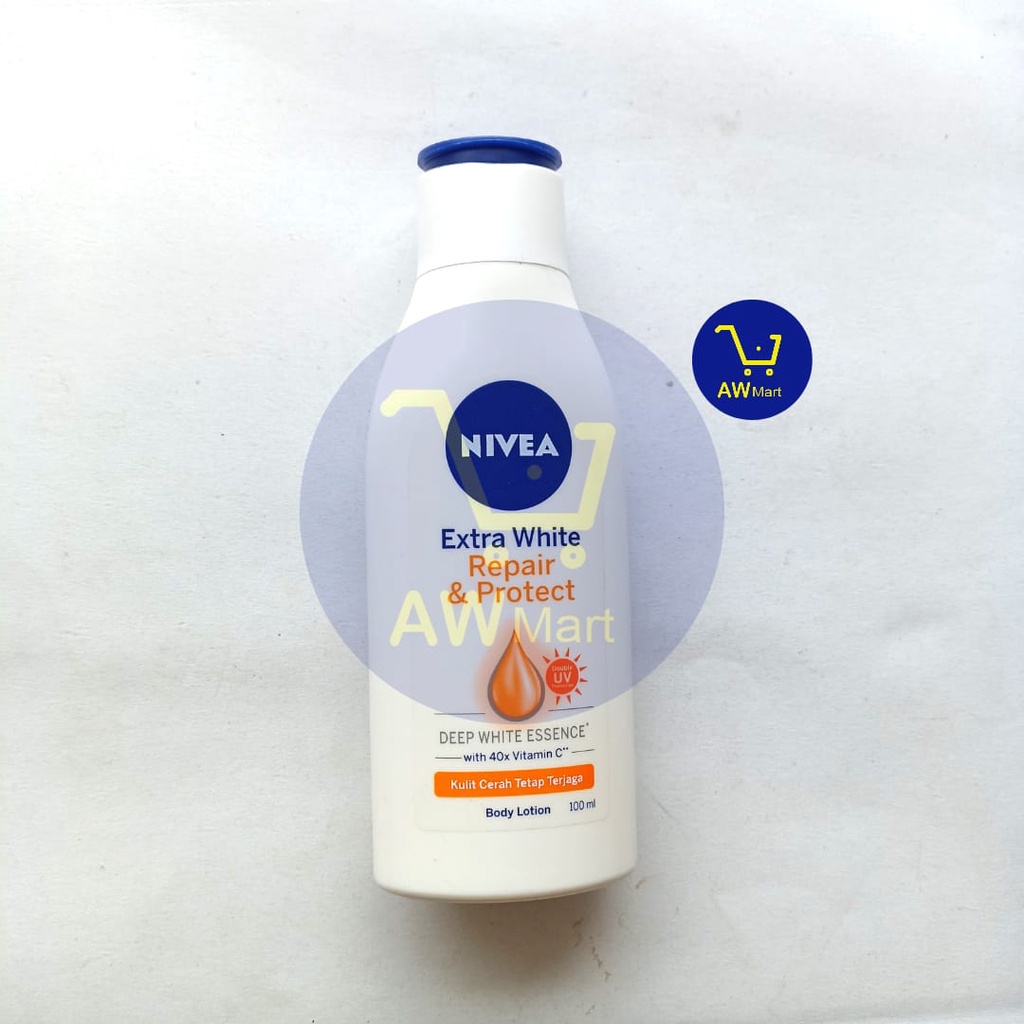 NIVEA BODY LOTION 100ML EXTRA WHITE RADIANT &amp; SMOTH,  REPAIR &amp; PROTECT