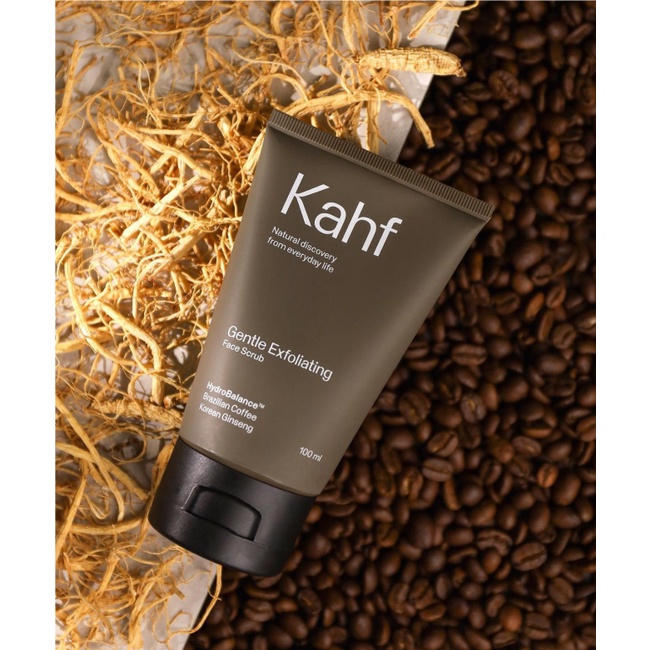 Kahf Gentle Exfoliating Face Scrub 100ml Wajah Pria Lawan Noda Hitam &amp; Kulit Kusam