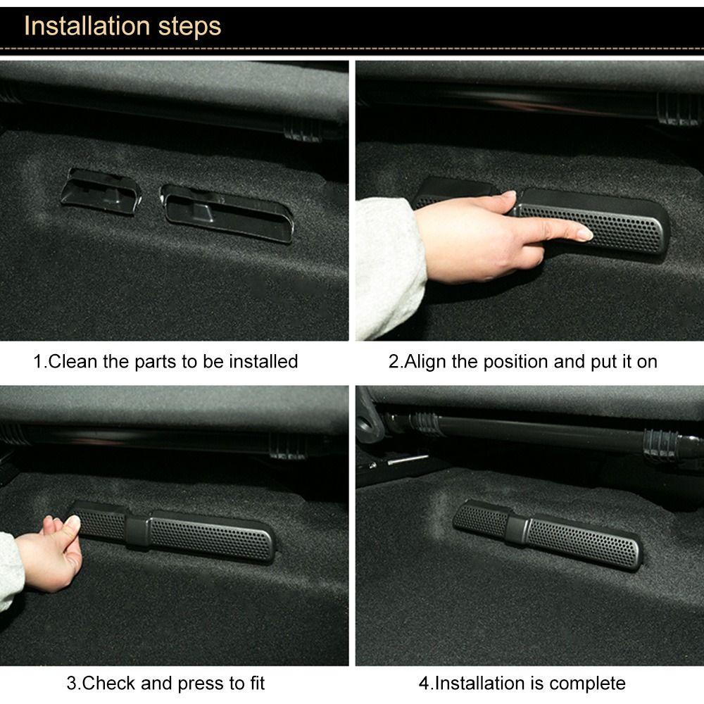 Populer 2Pcs Penutup Ventilasi Ac Mobil Bergaya Untuk Volkswagen Tiguan 2017penutup Pelindung Ac Mobil