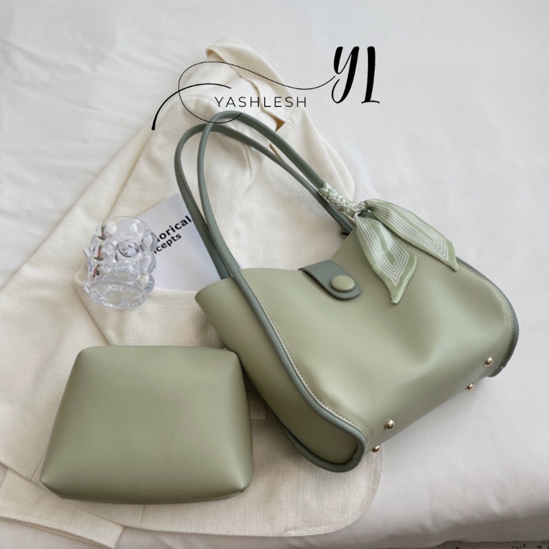 SHOULDER BAG WANITA FLORIDA GEMPITA LOOK LIKE IMPORT+ GRATIS POUCH dan TWILLY SYAL