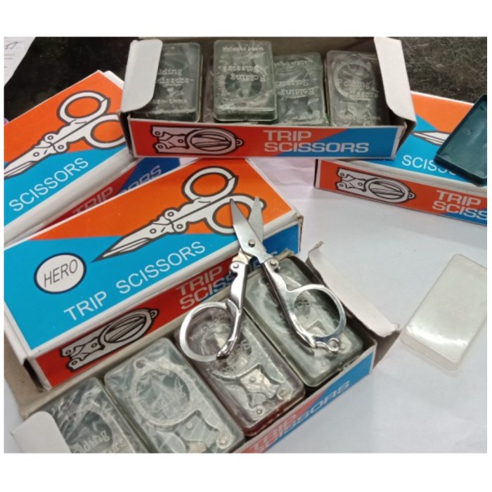 

WBS GUNTING KECIL LIPAT (SATUAN) HERO TRIP SCISSORS Gunting Lipat Mini - PR096