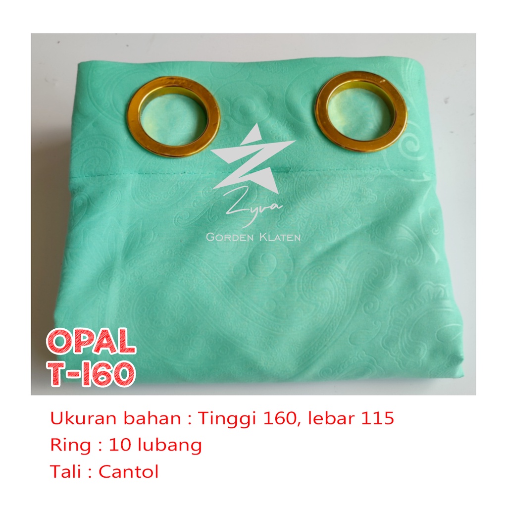 TIRAI PINTU DAN GORDEN JENDELA POLOS EMBOS LILLAC SMOKERING 12 LUBANG KORDEN WARNA