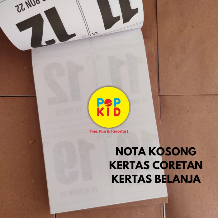 PROMO KERTAS BELANJA / NOTA KOSONGAN / KERTAS CORET-CORET / KERTAS MEMO UKURAN 15 X 10 CM