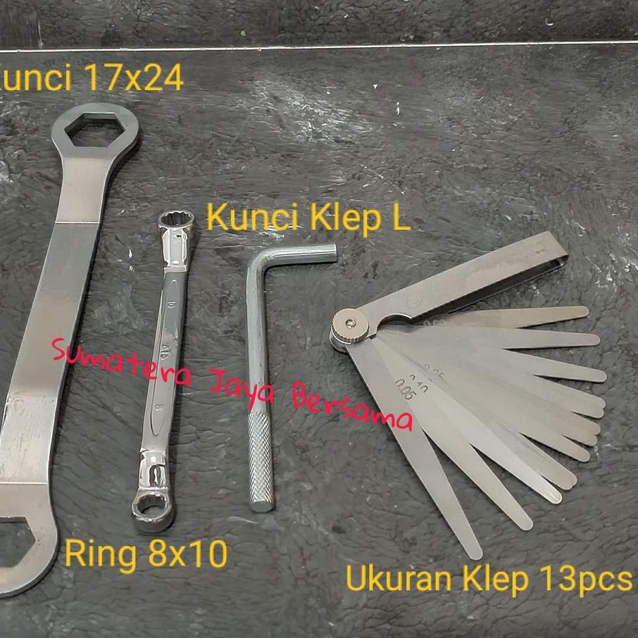 Depan1 Kunci klep set Kunci setel klep set 4 pcs Paket kunci stel klep motor set 4pcs
