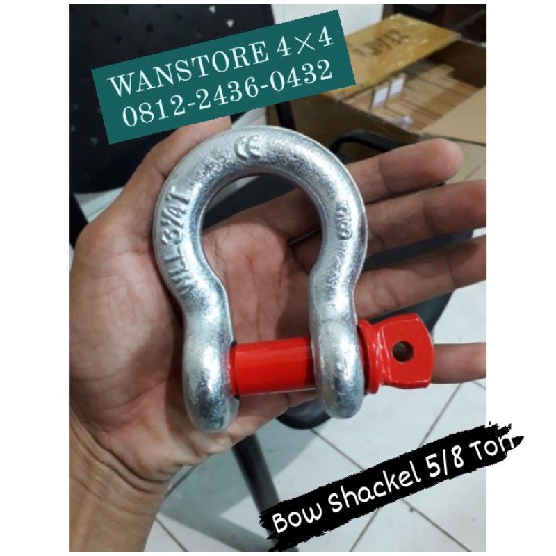 Bow Shackle Sakel omega 5/8ton winch offroad