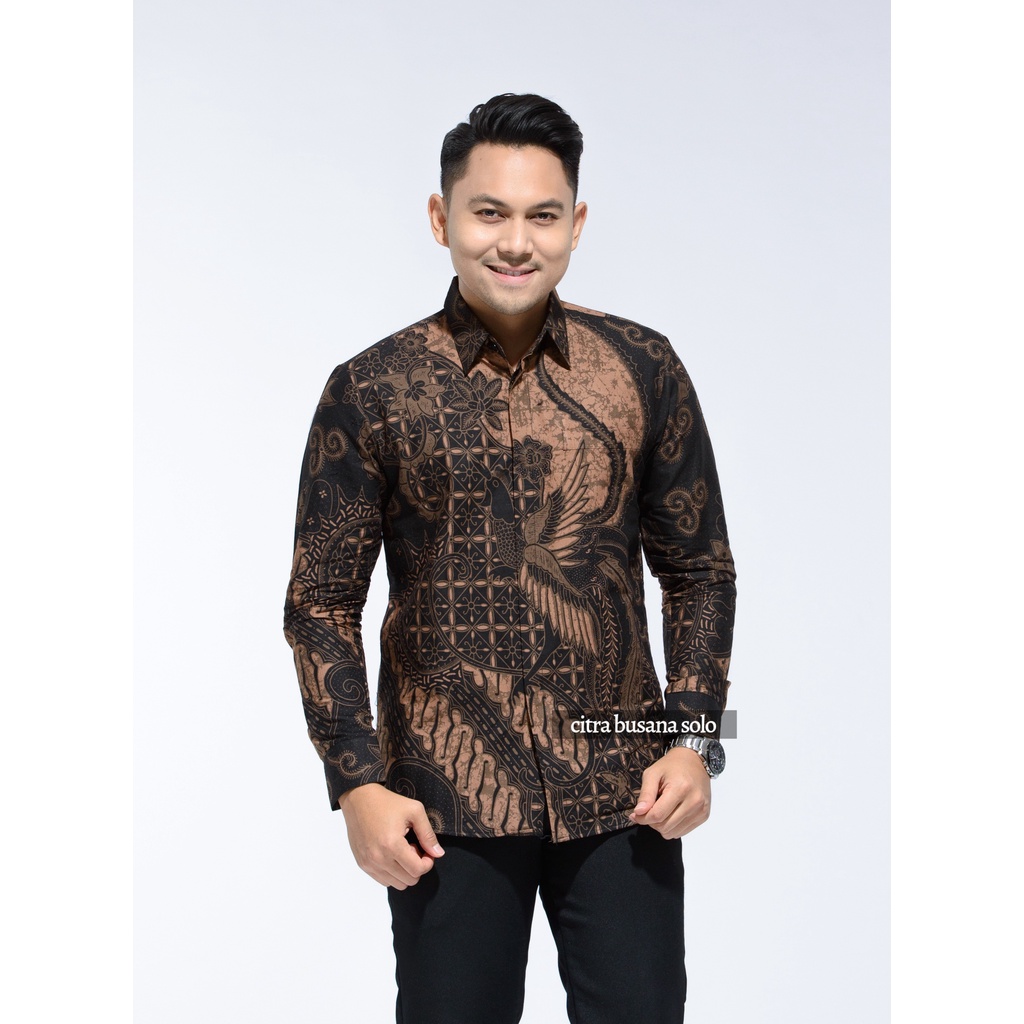 TANJUNG SLIMFIT Kemeja Batik Pria Full Furing Bahan Katun Primisima