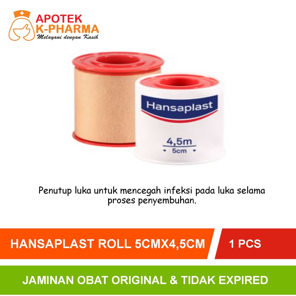 Hansaplast Roll Jumbo Ukuran 5cm x4,5 M Original